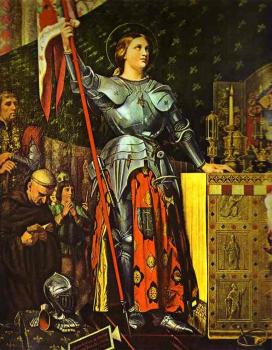 Joan of Arc on Corronation of Charles VII in the Cathedral of Reim